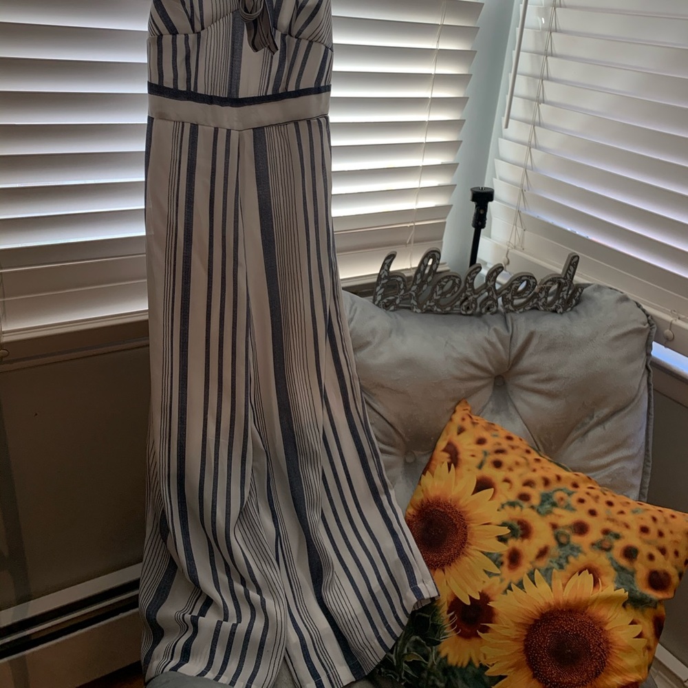 White and blue romper from marshals, never worn